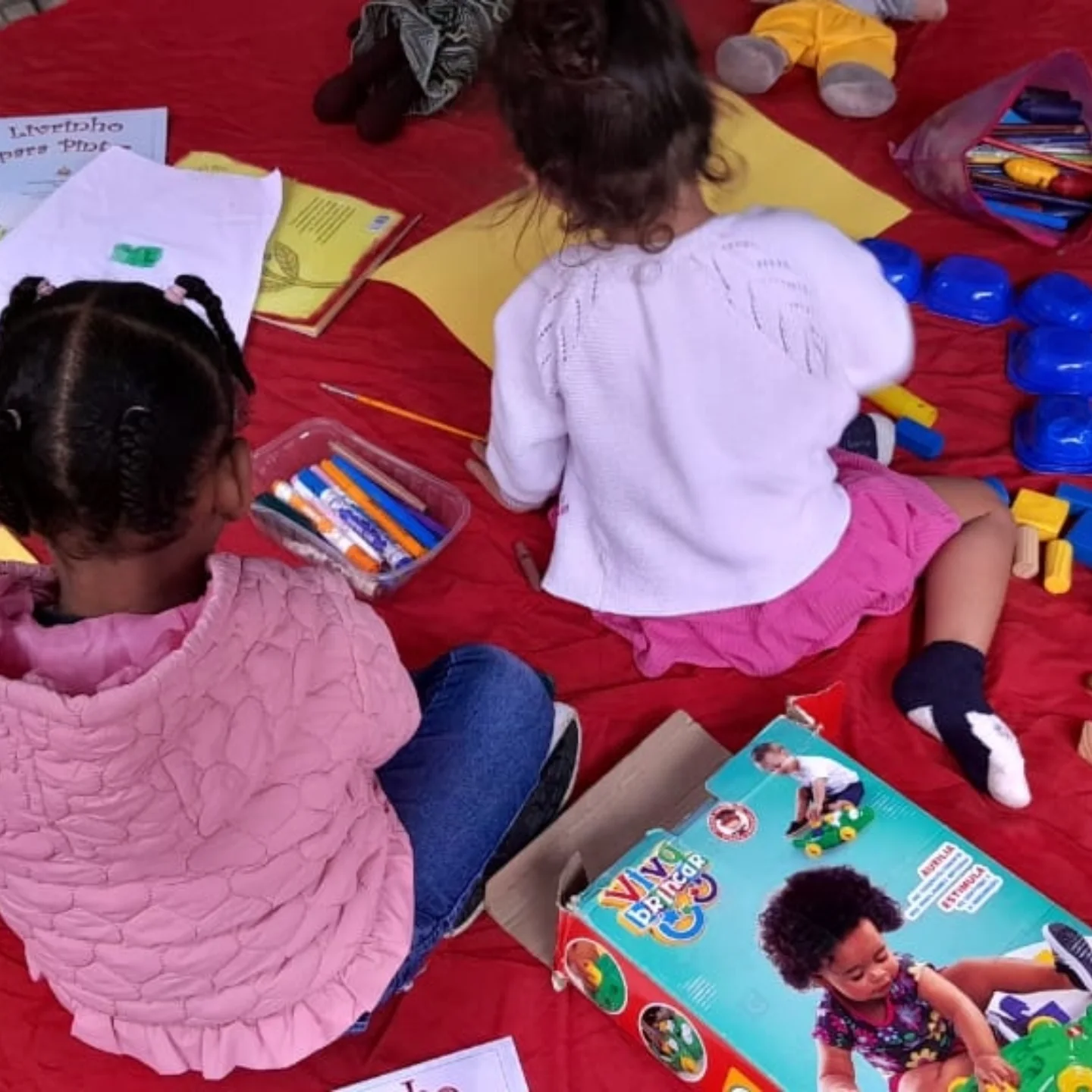 Ateliê infantil na Casa de Cultura Campo Limpo